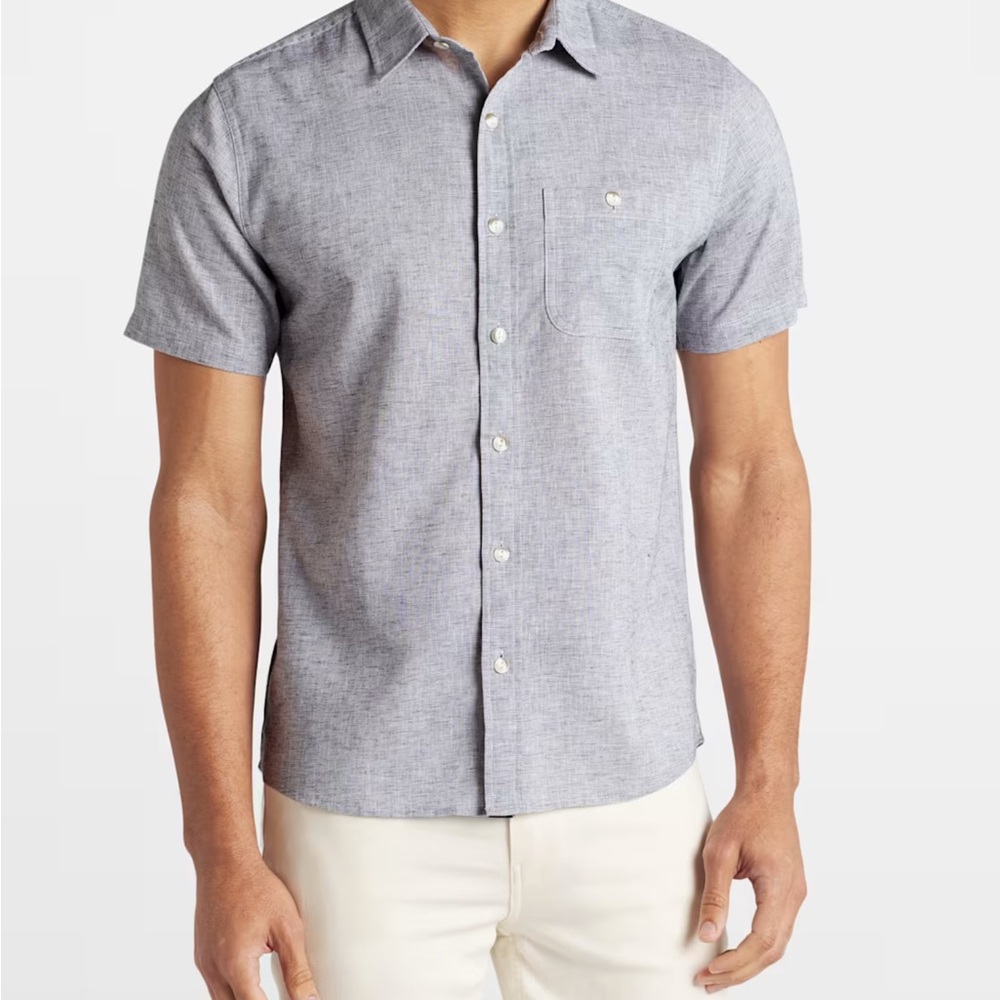 Men's Classic Gray Short Sleeve Shirt